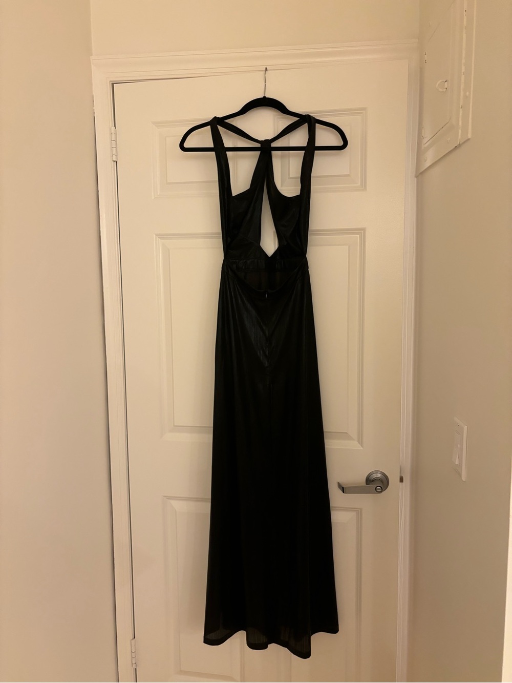 superdown Black Backless Strappy Maxi Dress